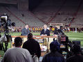 GameDay crew record an evening segment for SportsCenter