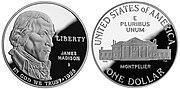 Thumbnail for File:1993 Bill of Rights Silver Dollar Obverse and Reverse.jpg