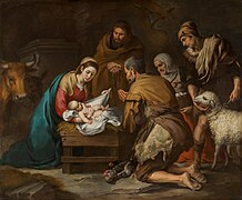 Adoration of the Shepherds, Murillo (Prado Museum)