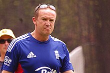 Flower in 2014 with the England cricket team Andy Flower.jpg