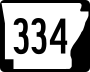 Highway 334 marker