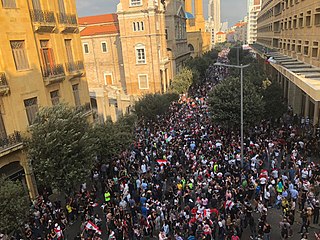 <span class="mw-page-title-main">17 October Revolution</span> 2019–present protests in Lebanon