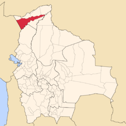 Provincia di Manuripi – Localizzazione