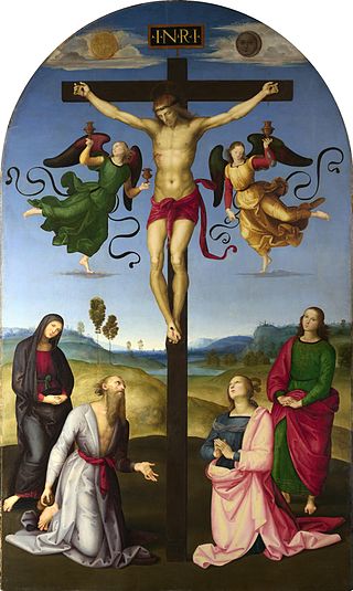 <i>Mond Crucifixion</i> Painting by Raphael