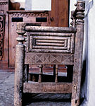 The chair from the church of Lärbro, Gotland, Sweden. 13th century.