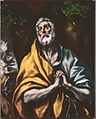 The Repentant Peter by El Greco, c. 1600