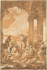 Saint Paul Preaching in Athens, 1734, National Gallery of Art