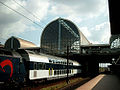 Een dubbeldekker op Station Høje Taastrup.