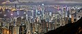 Hong Kong night taken from Lugard Road at Victoria Peak