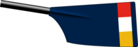 Image showing the rowing club's blade colours