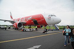 Kapal terbang AirAsia di Semarang