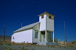 Fullmoon night at Luning, Nevada Luning, Nevada Post Office