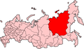 Sakha (Yakutia) on the old map of Russia