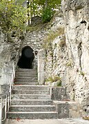 L'entrée de la ruine Scharzfels.