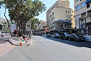 Start, Ziel und Boxenausfahrt auf dem Boulevard Albert 1er