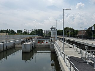 <span class="mw-page-title-main">Three Mills Lock</span> Lock on Prescott Channel