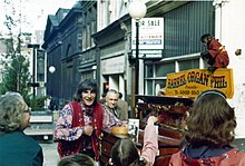 A barrel organ player, with pet monkey, in Liverpool, England BarrelOrganPhil.jpg