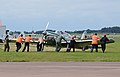 de Havilland Chipmunk manually ground handled at the 2016 Royal International Air Tattoo, England