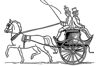 <span class="mw-page-title-main">Dogcart</span> Type of wheeled open carriage