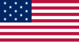 Le premier drapeau des États-Unis 1777.