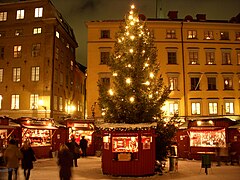 Julmarked på Stortorget