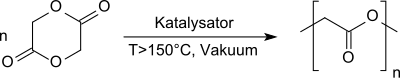 Polymerisationvon Glycolid zu Polyglycolsäure