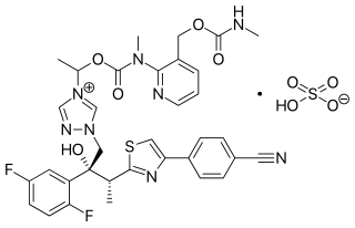 <span class="mw-page-title-main">Isavuconazonium</span> Chemical compound