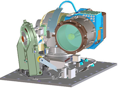 Schéma du système de communications laser LLCD.