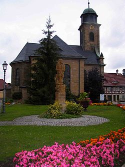 Skyline of Michelau in Oberfranken