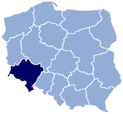 Розташування міста Льондек-Здруй