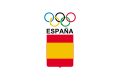 Flag of the Spanish Olympic Committee used in the 1980 Summer Olympics