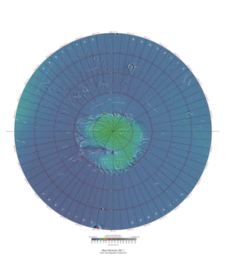 <span class="mw-page-title-main">Mare Boreum quadrangle</span> Map of Mars