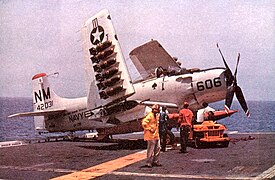 A-1J of VA-196 on USS Bon Homme Richard