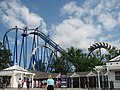 Image 7A roller coaster in the South Carolina portion of Carowinds (from South Carolina)