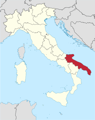 <span class="mw-page-title-main">Apulia</span> Region of Italy