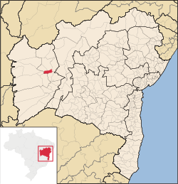 Localização de Cristópolis na Bahia