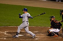 Kansas City selected Billy Butler 14th overall. In 2012, the man known as "Country Breakfast" was named an All-Star and Silver Slugger at DH Billy Butler (7271648848).jpg