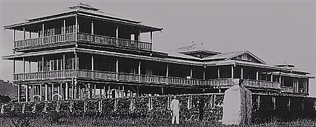 Daru Jambangan (Palace of Flowers), the royal residence of the ruler of the Tausug in Maimbung, Sulu