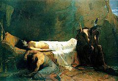 Death of Minnehaha by William de Leftwich Dodge, 1885 Death-Of-Minnehaha Dodge.jpg