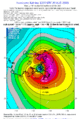 Wind speeds at South East Louisiana landfall in miles per hour, 29 August 2005