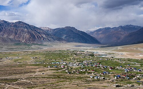 View from southwest of Padum, Zanskar