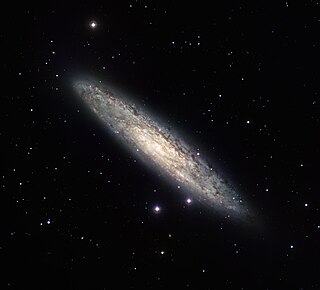 <span class="mw-page-title-main">Sculptor Galaxy</span> Intermediate spiral galaxy in the constellation Sculptor