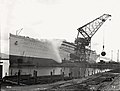 Olympic's boilers installation on board the ship, circa November 1910