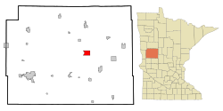 Location of Ottertail, Minnesota