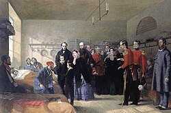 Queen Victoria's First Visit to her Wounded Soldiers Jerry Barrett, 1856