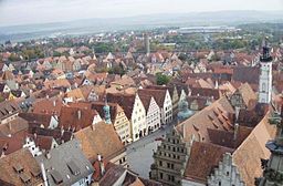 Rothenburg från luften.