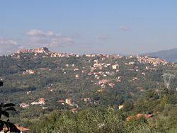 Skyline of Vezzano Ligure