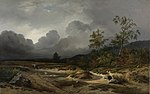 W. Roelofs, Paisagem em uma tempestade que se aproxima, 1850, óleo sobre tela, Rijksmuseum.