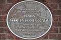 Plaque in Somers Town where Mary Wollstonecraft died