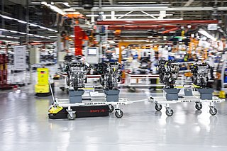 <span class="mw-page-title-main">Automated guided vehicle</span> Type of portable robot